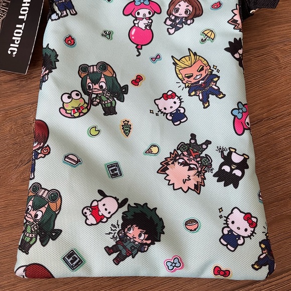 SANRIO (MY HERO ACADEMIA)-NWT Canvas Crossbody Bag - Picture 2 of 14